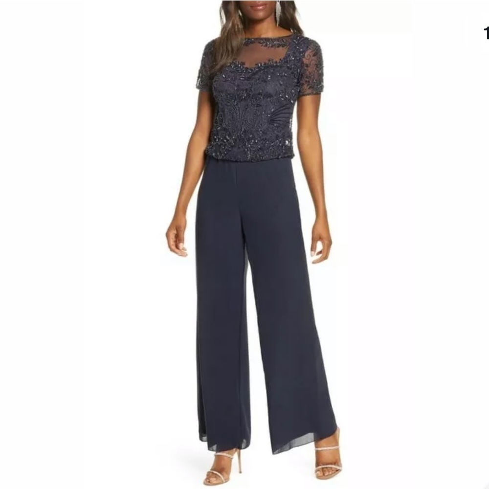 Pissaro Nights Mock Two-Piece Jumpsuit US6 ($238)